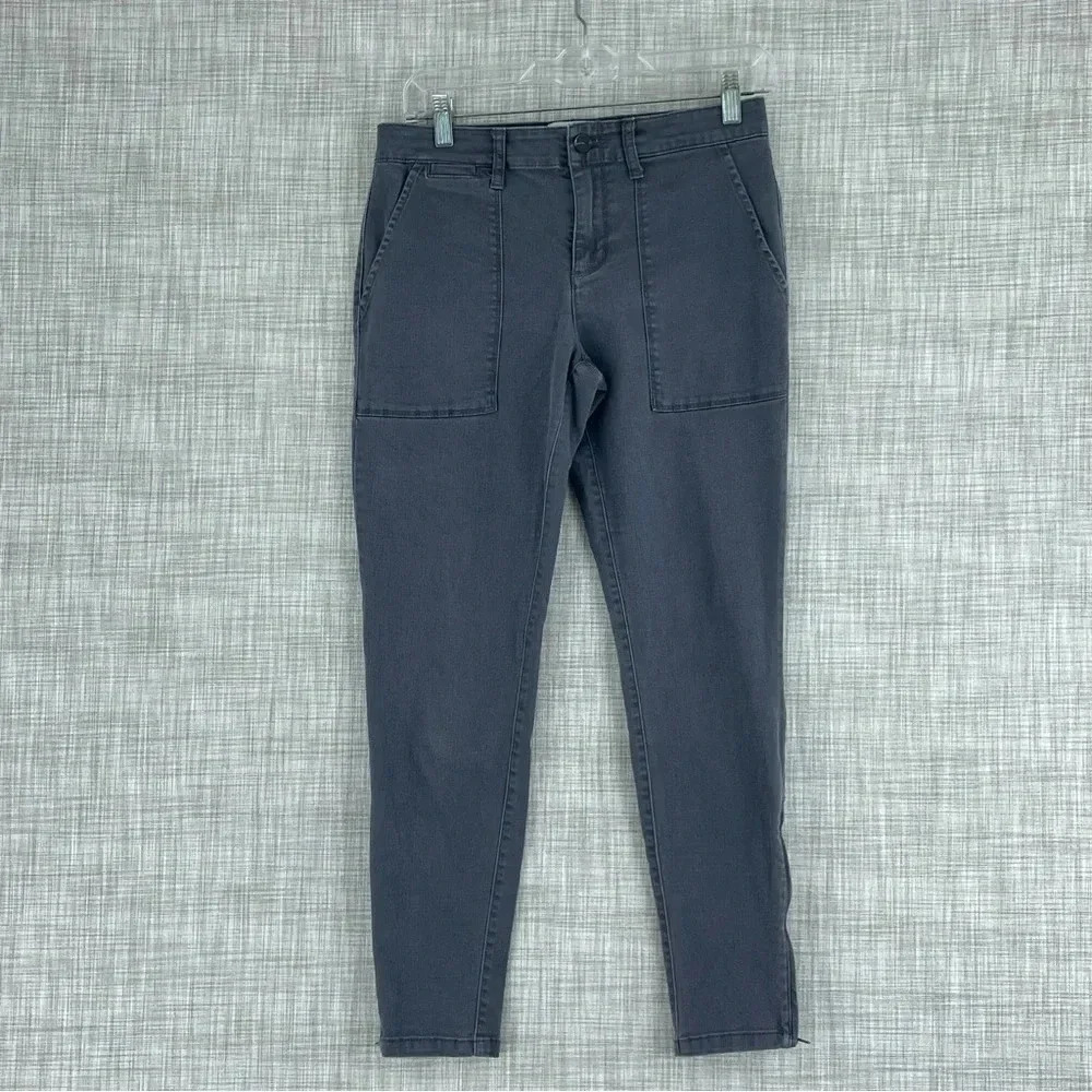 Sanctuary Slate Gray Skinny High-Rise Jeans Zip Ankle